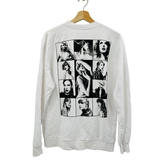 Taylor Swift Eras Tour White Crewneck Sweatshirt - Picture 1 of 3